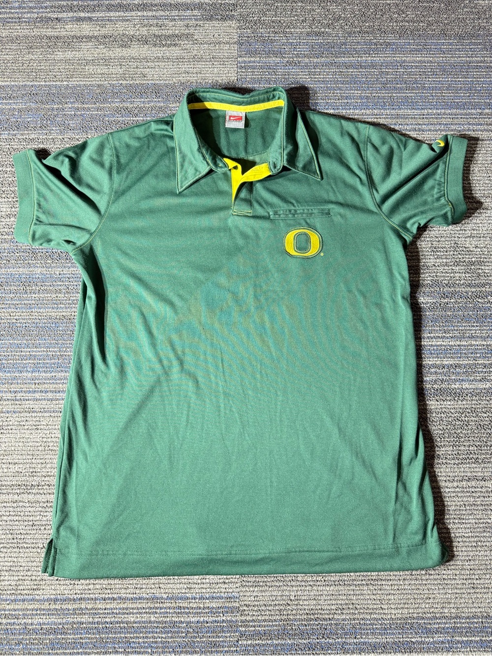 Nike Green Polo with Yellow Trim and O Patch